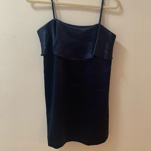 Navy Blue shimmer spaghetti strap dress